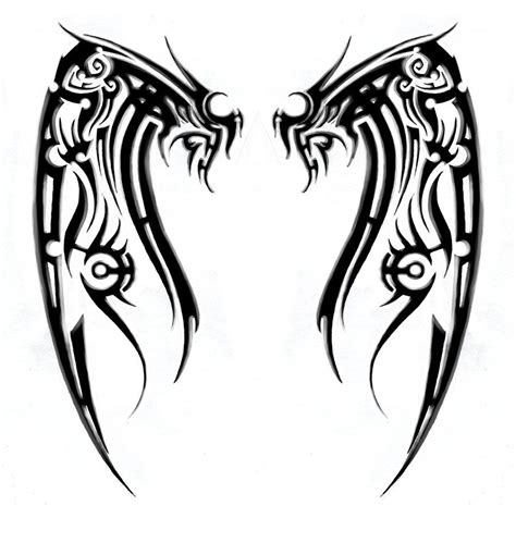 Wing Back Tattoo Tattoos Tribal Tattoos