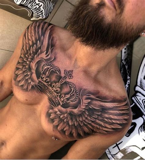 Wing Chest Tattoo