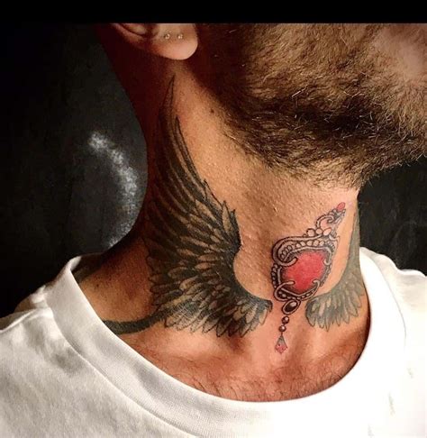 Wing Neck Tattoo Rose Neck Tattoo Throat Tattoo Neck Tattoo For Guys Forearm Sleeve Tattoos