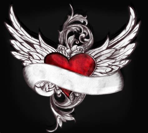 Winged Heart Wings Tattoos Tatoos