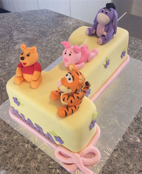 Winnie The Pooh And Friends First Birthday Cake Piglet Birthday Winnie