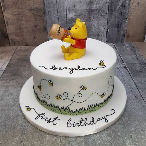 Winnie The Pooh First Birthday Cake Mississaugacakes