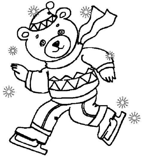 Winter Stuff Colouring Pages Coloring Nation