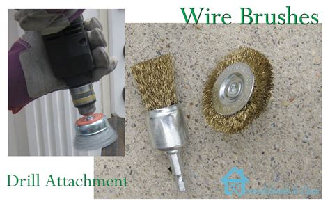 Wire Brushes Drill Attachment To Remove Rust From Concrete Wire