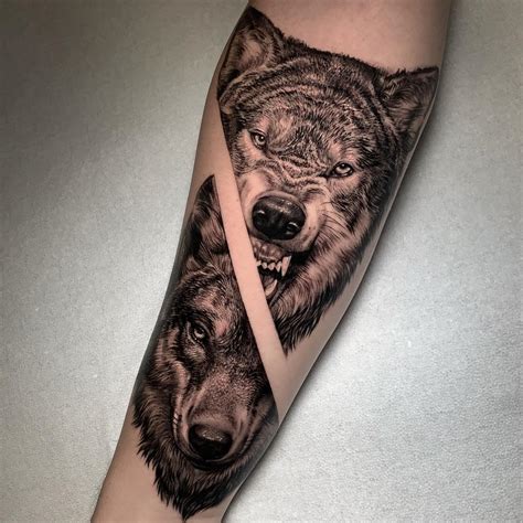 Wolf Head Tattoo Design