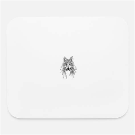 Wolf Tattoo Ink Drawing Sleeve Tattoo Mouse Pad Spreadshirt