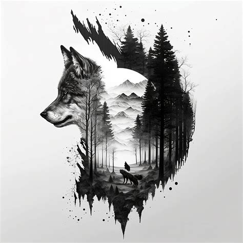 10 Wolf Tattoo Stencil Designs to Try