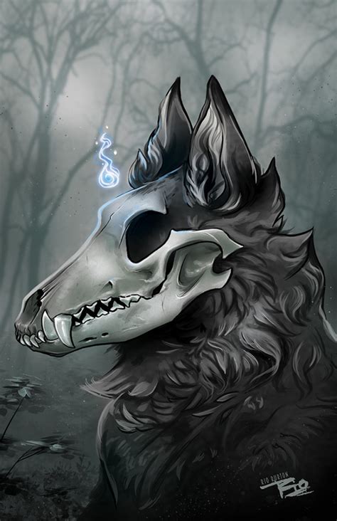 5 Spooky Wolf with Skull Illustrations to Die For