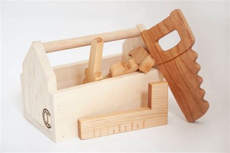 Wooden Toy Toolbox Children S Tools Toddler Tool Kit Etsy