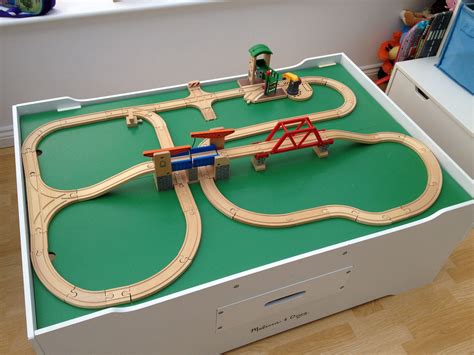 Wooden Toy Train Track Layouts Image To U