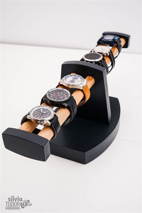 Wooden Watch Stand Holds Up To 6 Watches Handcrafted W Etsy