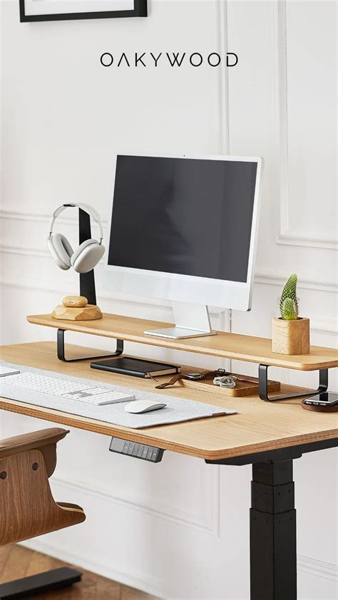 Woolsey Standing Desk With Three Drawers And Wireless Charging