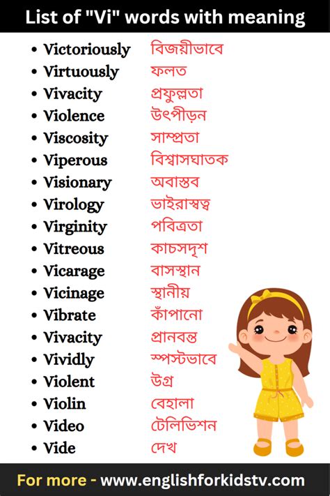 Vibrant Vocabulary: Exploring Words That Begin with VI