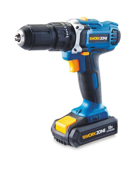 Workzone 18V Cordless Combi Drill Electric Drills Aldi