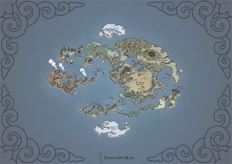 World Map In Avatar The Last Rpg World Anvil