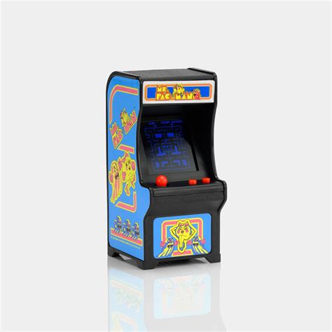 World S Smallest Tiny Arcade Ms Pac Man Game Keychain Retrospekt