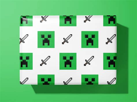 Wrapping Paper Wrapping Paper Printable Wrapping Paper Minecraft