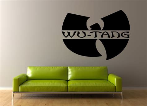 Wu Tang Clan Logo Wall Art Vinyl Decal Sticker Hip Hop Music Etsy Uk