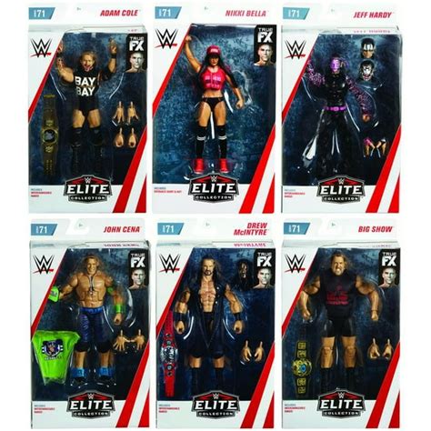 Wwe Elite 71 Complete Set Of 6 Toy Wrestling Action Figures Walmart