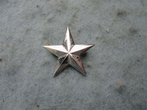 Wwii Army Officer Rank Insignia Brigadier General Star Single Pin Back Ww2 4025872055