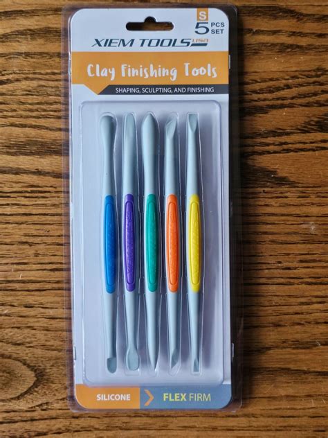 Xiem Silicone Clay Finishing Tools Small Flex Firm Set Of 5