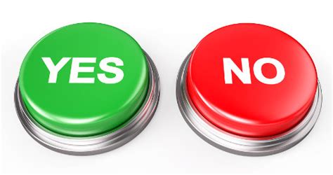 Yes No Button Isolated On White 3D Render Plannersweb