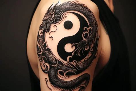 Yin Yang Dragon Tattoo