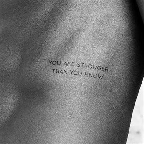 You Are Stronger Than You Know Temporary Tattoo Etsy Strong Tattoos