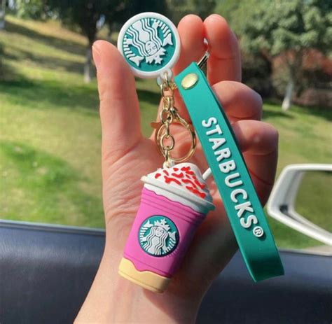 You Can Get A Starbucks Keychain Of Your Favorite Starbucks Drink And I