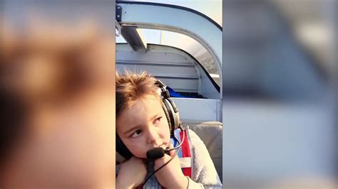 Young Boy Screams During First Ever Flight As The Pilot Pulled Mid