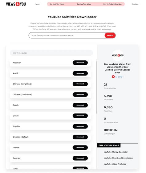 Youtube Subtitles Downloader Views4you