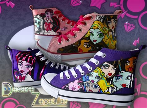 Zapatillas Hechas A Mano De Monster High Podeis Hacer Vuestros Pedidos